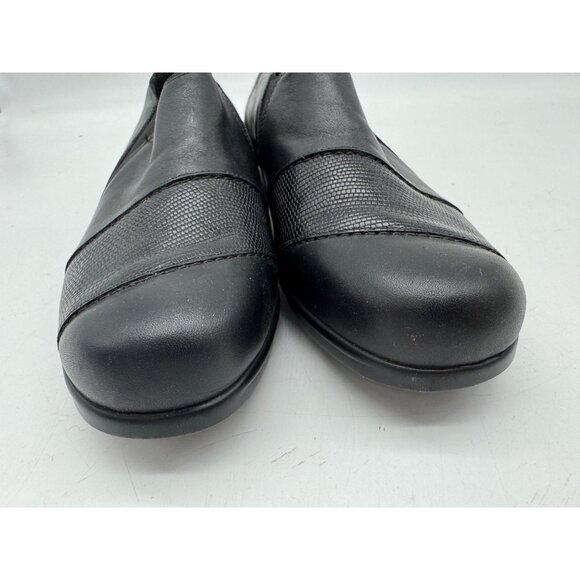 SAS Womens Nora Slip On Loafers Size 9W Black Wedge Leather Comfort Casual - Picture 13 of 15